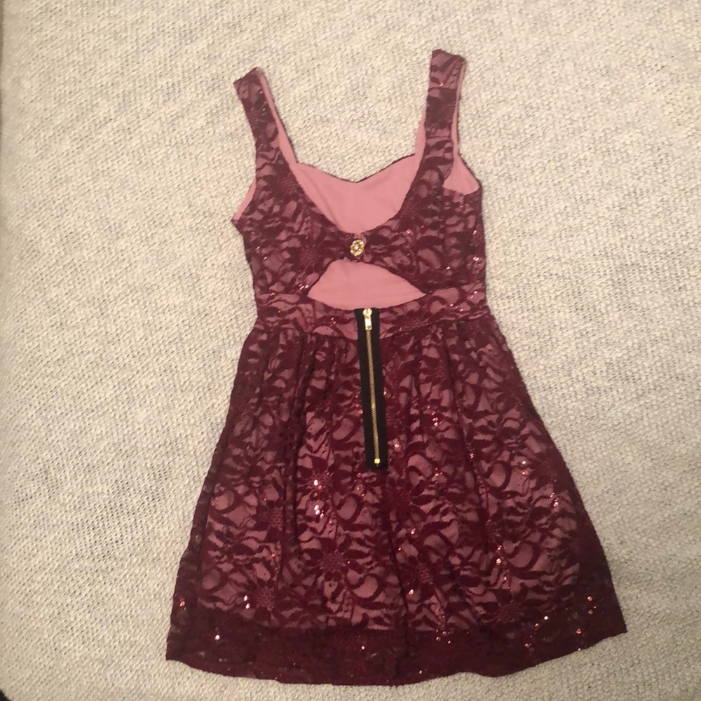 Burgundy Dress
